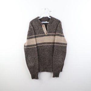 Vintage Rockabilly Wool Blend Color Block Sweater